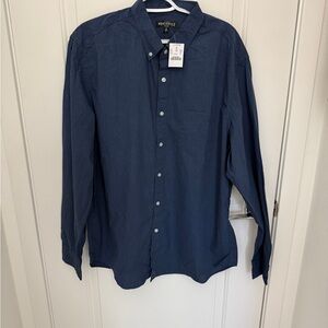 J. Crew Men's Navy Button Down Shirt